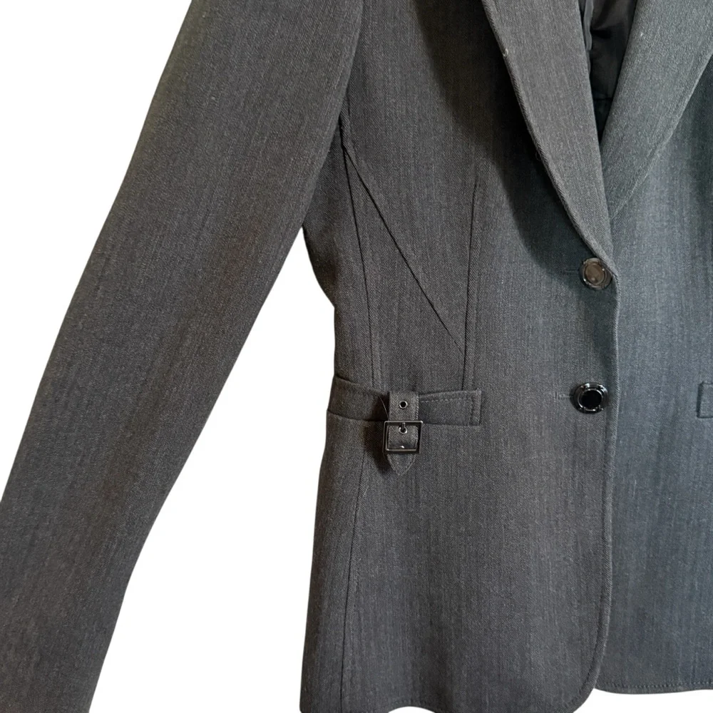 Tahari Arthur S. Levine Gray Blazer Jacket – Classic Tailored Workwear Women’s 2 - Picture 3 of 14